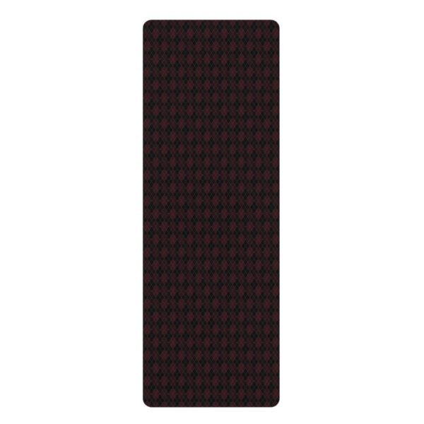 Blood Opulent Argyle Yoga Mat | The Classique Collection