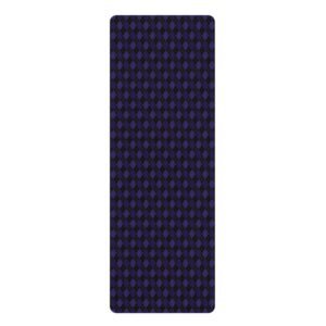 Blacklight Opulent Argyle Yoga Mat | The Classique Collection
