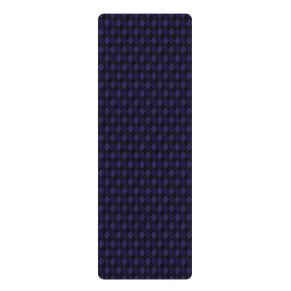 Blacklight Opulent Argyle Yoga Mat | The Classique Collection