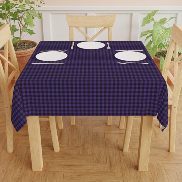 Amethyst Abyssal Gingham Tablecloth | The Classique Collection - Image 5