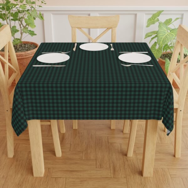 Emerald Abyssal Gingham Tablecloth | The Classique Collection - Image 5
