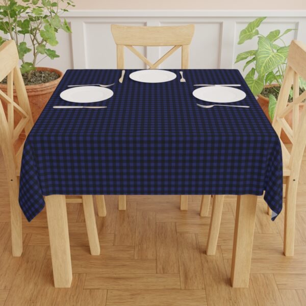 Sapphire Abyssal Gingham Tablecloth | The Classique Collection - Image 5