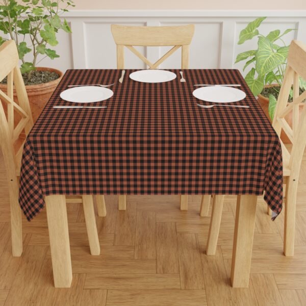 Carnelian Abyssal Gingham Tablecloth | The Classique Collection - Image 5