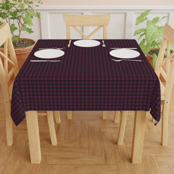 Garnet Abyssal Gingham Tablecloth | The Classique Collection - Image 5