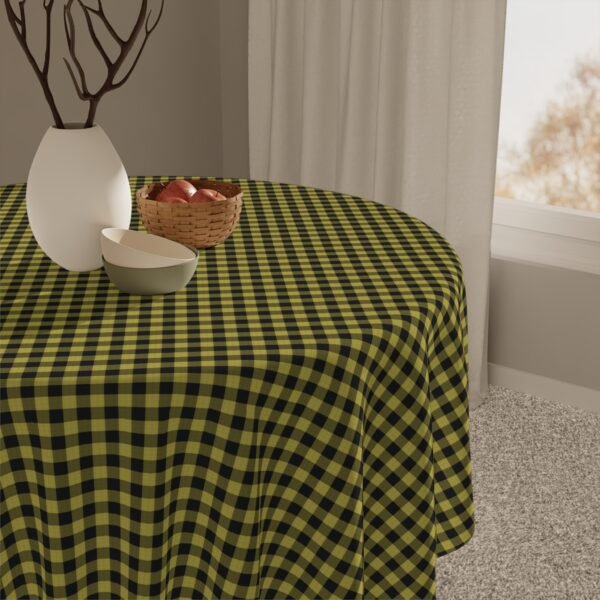 Sunflower Abyssal Gingham Tablecloth | Summer Seasonal Exclusive - Image 4