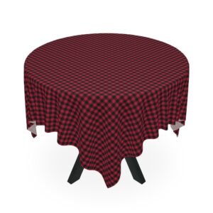 Ruby Abyssal Gingham Tablecloth | The Classique Collection