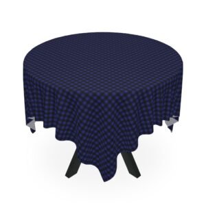Sapphire Abyssal Gingham Tablecloth | The Classique Collection
