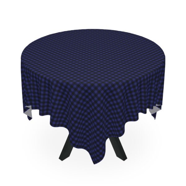 Sapphire Abyssal Gingham Tablecloth | The Classique Collection