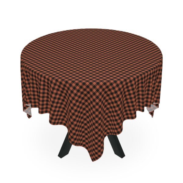 Carnelian Abyssal Gingham Tablecloth | The Classique Collection