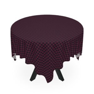 Garnet Abyssal Gingham Tablecloth | The Classique Collection