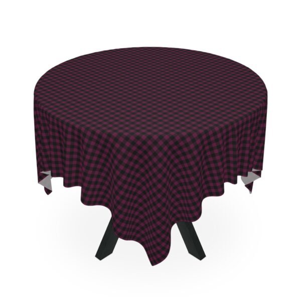 Garnet Abyssal Gingham Tablecloth | The Classique Collection